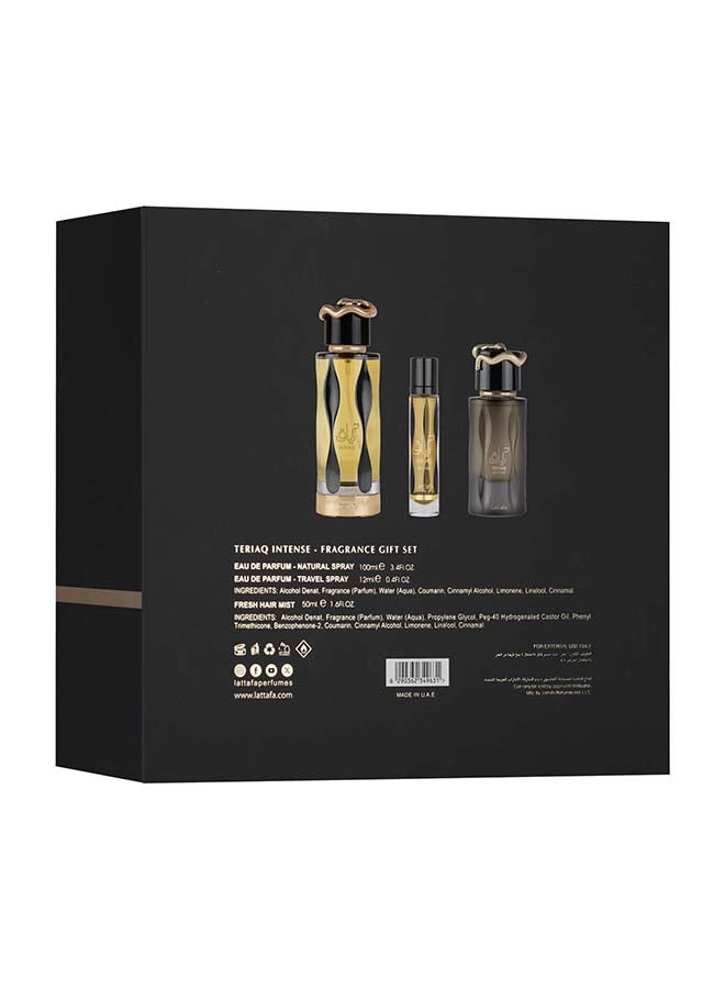 Lattafa Gift Set - Teriaq Intense 100 Ml + 12ml + Hairmist - Image 3